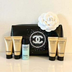 Chanel Sublimage skincare set.